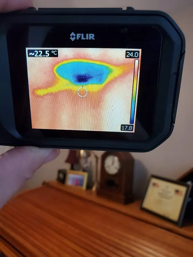 Thermal imaging inspection for water damage in Galion