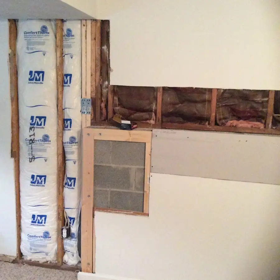 Wall insulation replacement during Contents Cleaning & Restoration in Galion